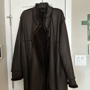 Woman’s genuine shearling coat